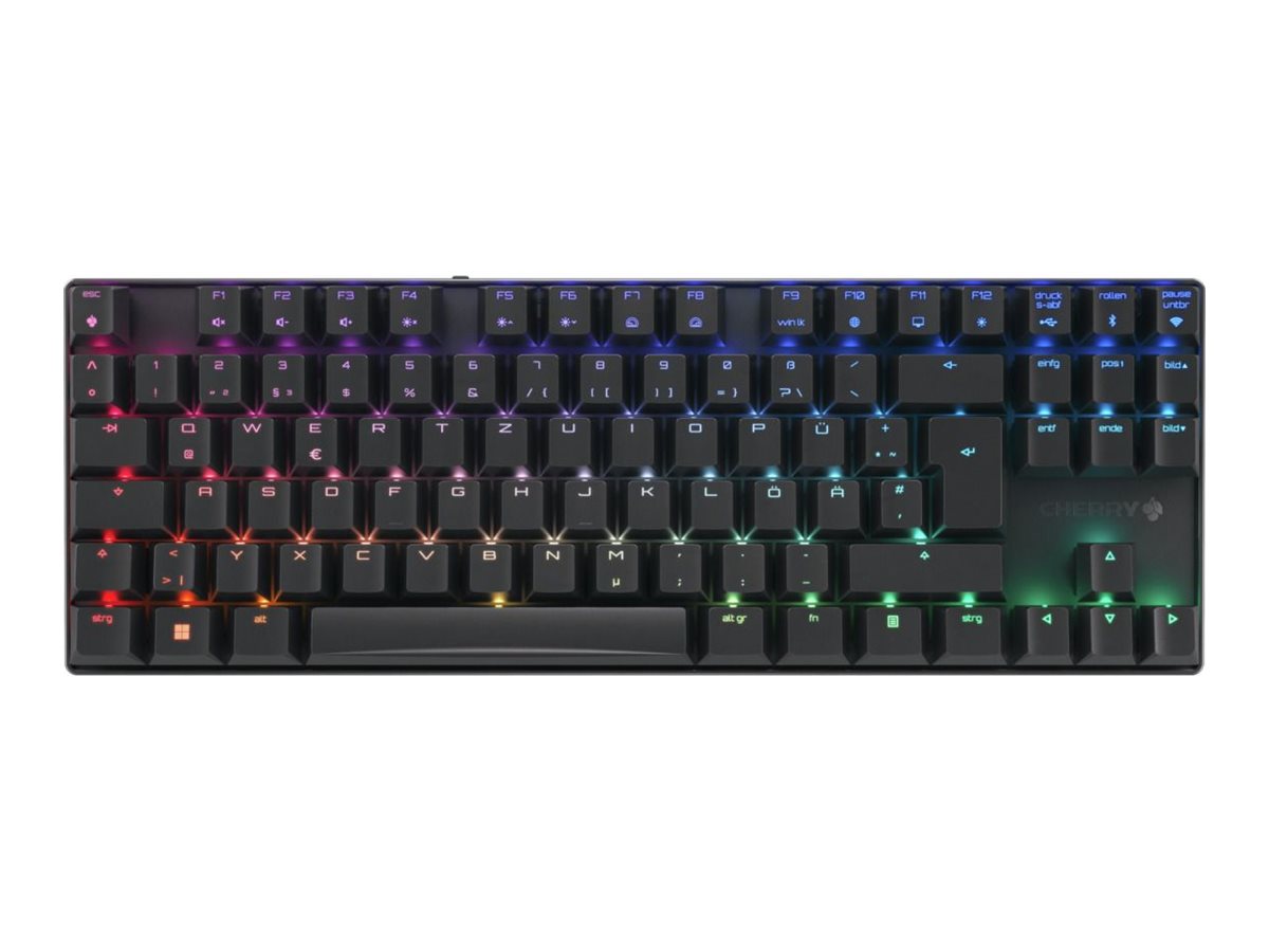 CHERRY MX 8.2 Tastatur Mekanisk RGB/16 millioner farver Trådløs Kablet Tysk