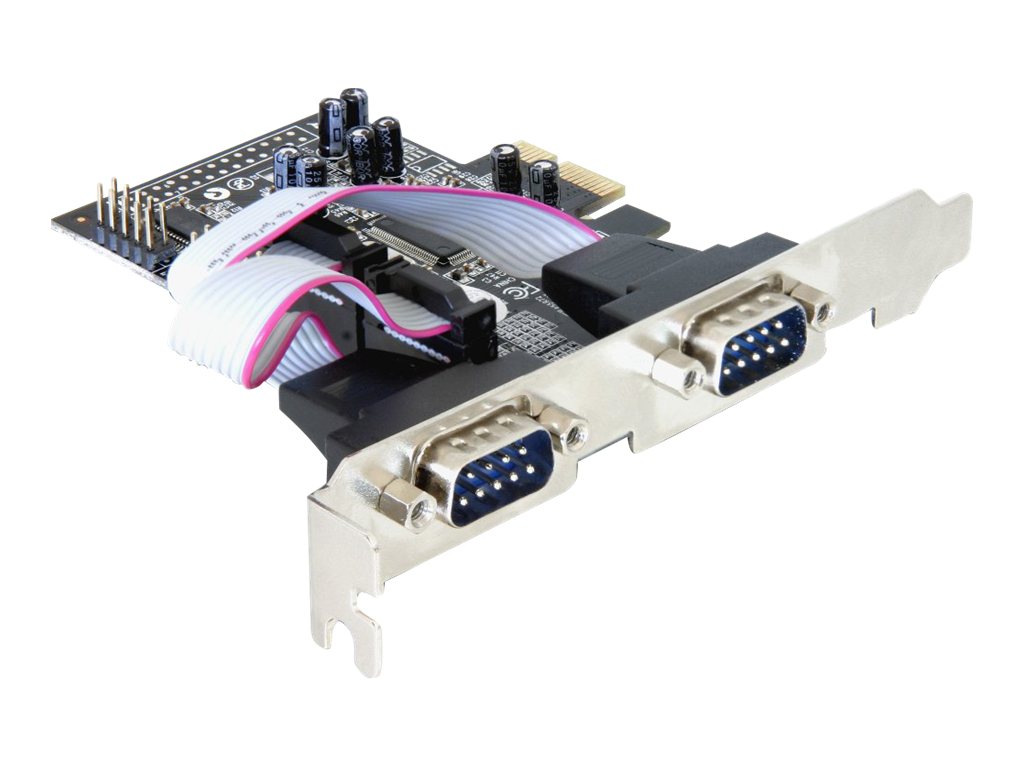 Delock 4 x serial PCI Express Card - Seriel adapter - PCI Express x1 - RS-232 - 4 porte