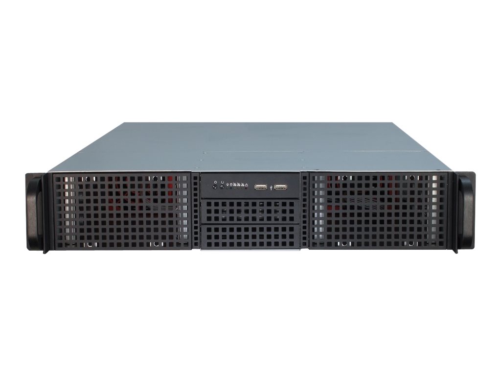 Inter-Tech IPC 2U-20255 - Rack-monterbar 2U - fuld AT - ingen strømforsyning (EPS2U) - USB