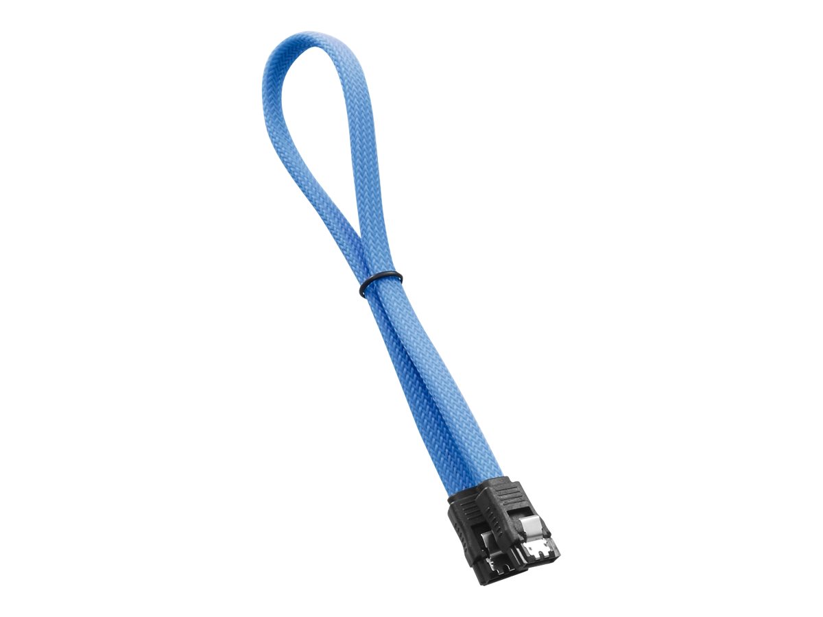 CableMod ModMesh SATA 3 Cable 30cm - light blue SATA Kabel - GEEKD.dk