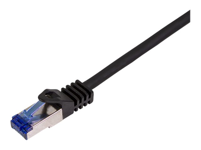 LogiLink Professional CAT 6a S/FTP 1m Patchkabel Sort RAL 9011