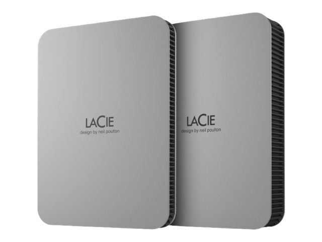 LaCie Mobile Drive STLR4000400 - Apple Exclusive - harddisk - krypteret - 4 TB - ekstern (bærbar) - USB 3.2 Gen 1 (USB-C stikforbindelse) - Self-Encrypting Drive (SED) - space grey - med 3 års Seagate Rescue Data Recovery