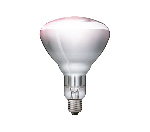 Philips Varmelampe BR125 IR 150W E27, Klar, 125 mm Diameter, 173 mm Længde