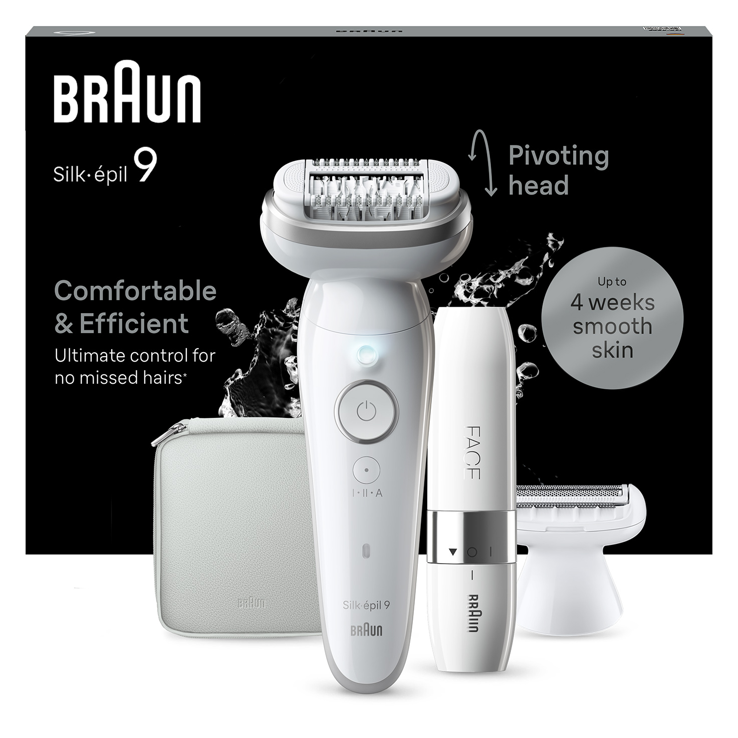 Braun Silk-épil 9 9-341 hårfjerner 40 pincetter Hvid billede