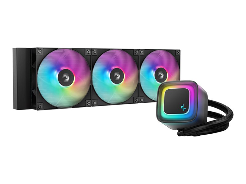 Deepcool LE360 V2 - Processors flydende kølesystem - Radiatorstørrelse: 360 mm - (for: LGA1700, LGA1200, LGA1151, LGA1150, LGA1155, AM5, AM4, LGA1851) - 120 mm - sort