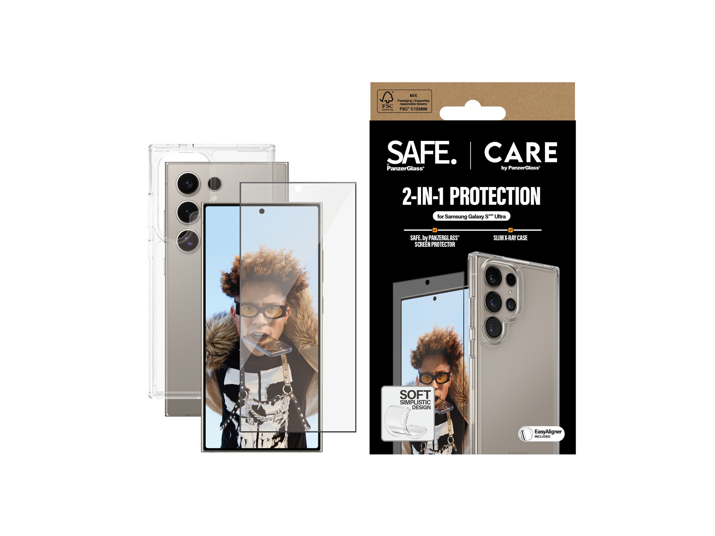 CARE by PanzerGlass X-Ray Beskyttelsescover Gennemsigtig Samsung Galaxy S25 Ultra