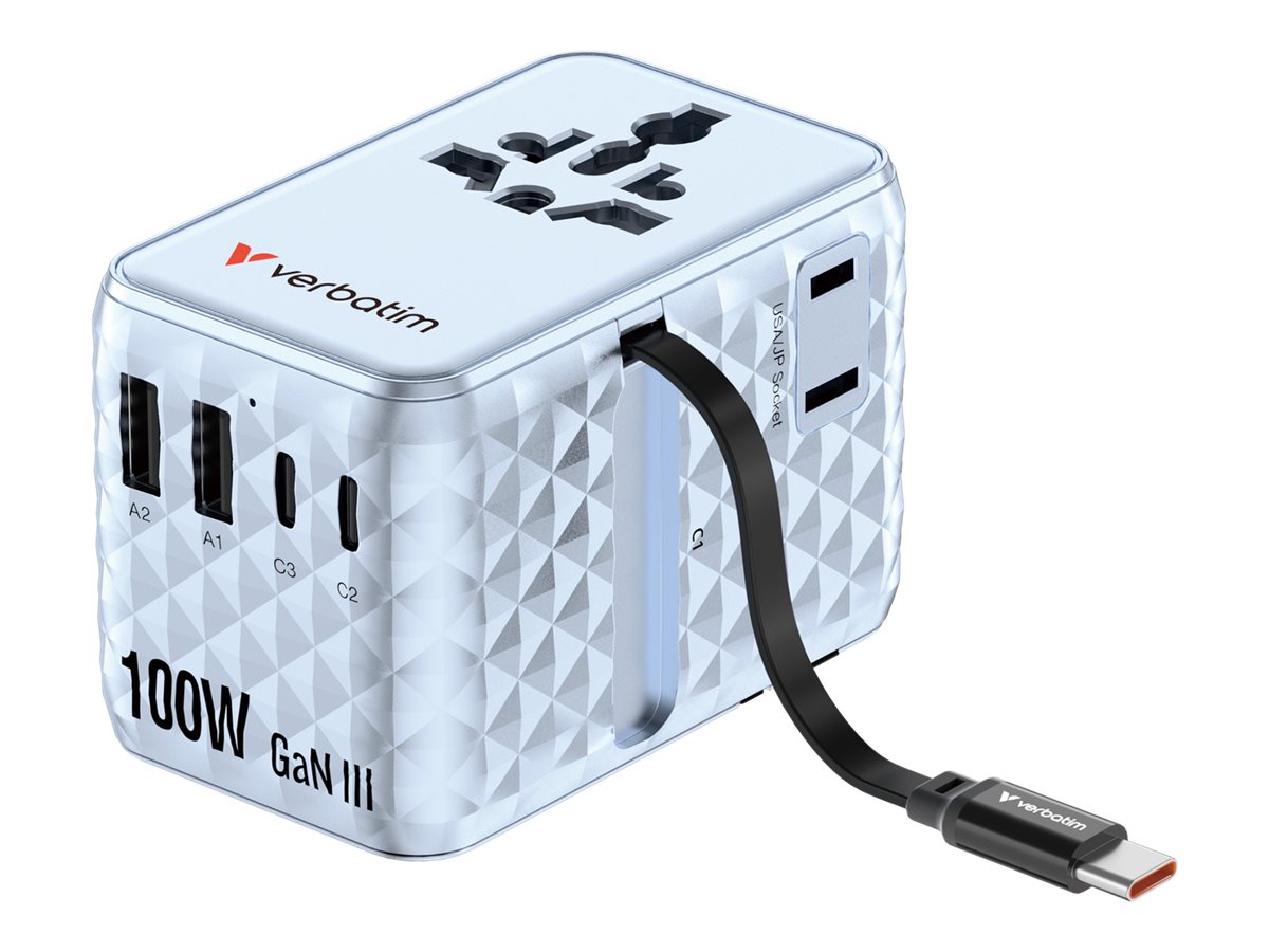 Verbatim Charge 'n' Travel Adapter 100Watt billede