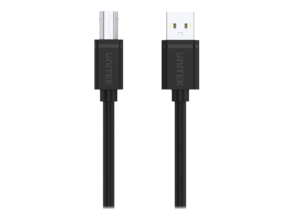 USB-kabel USB 2.0 3 m - UNITEK - USB-A til USB-B - Sort