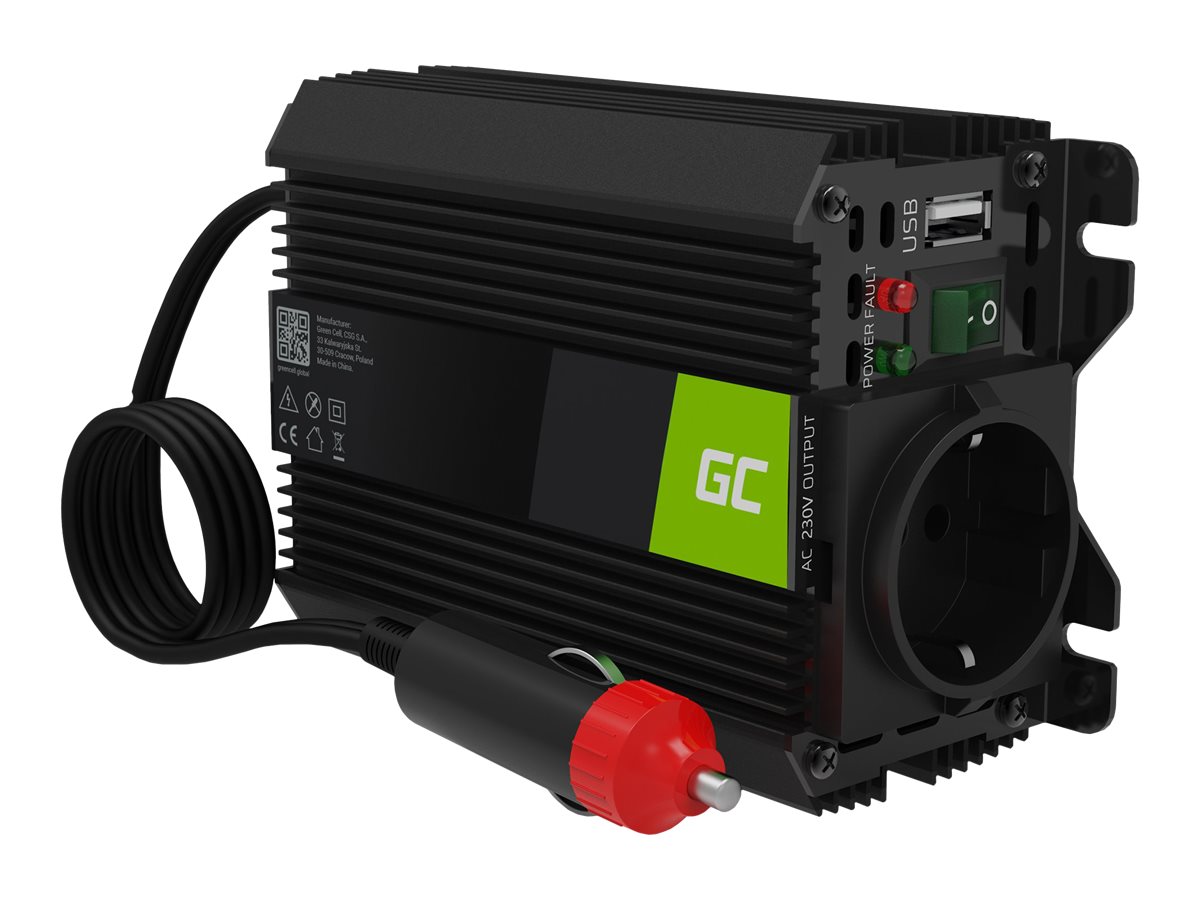 Green Cell PRO INVGC06 DC til AC inverter Ekstern Sort
