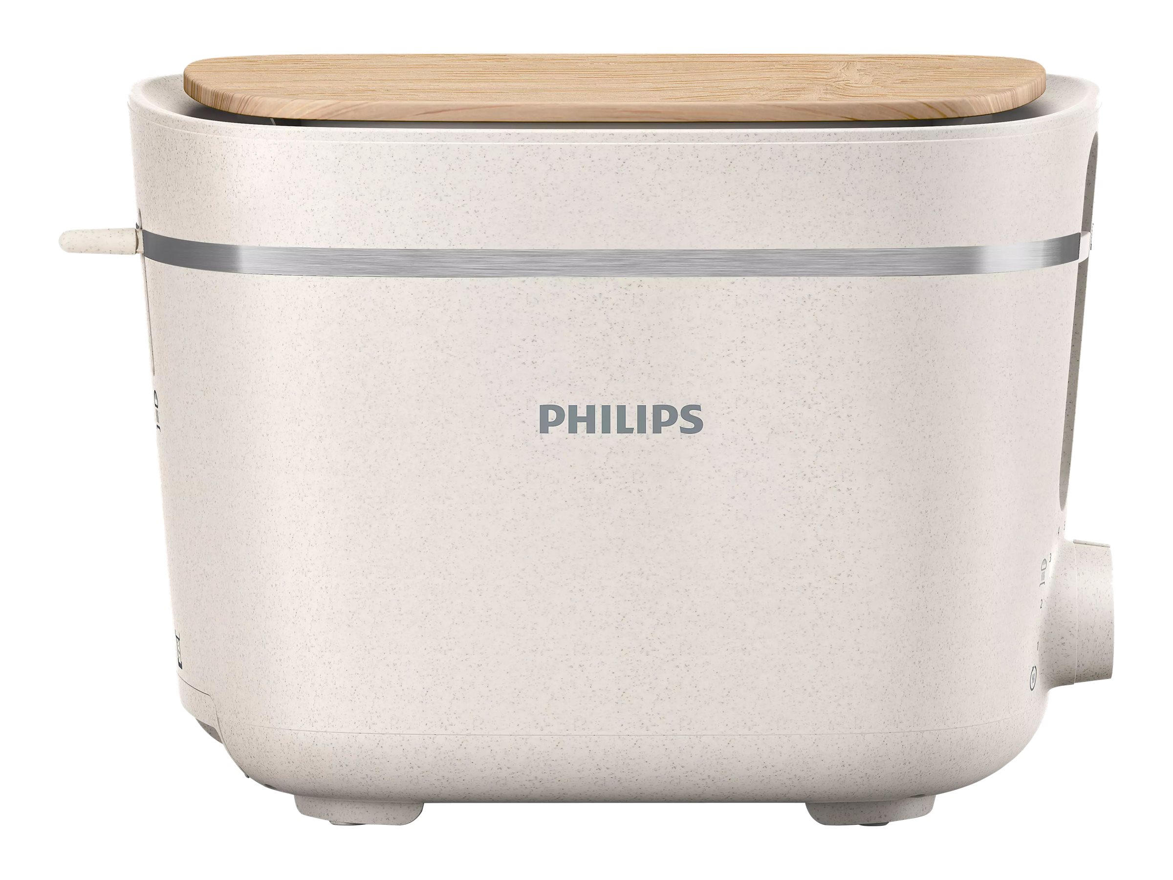 Philips Series 5000 HD2640 Eco Conscious Edition - Brødrister - 2 skive - 2 Holdere - silkehvid mat