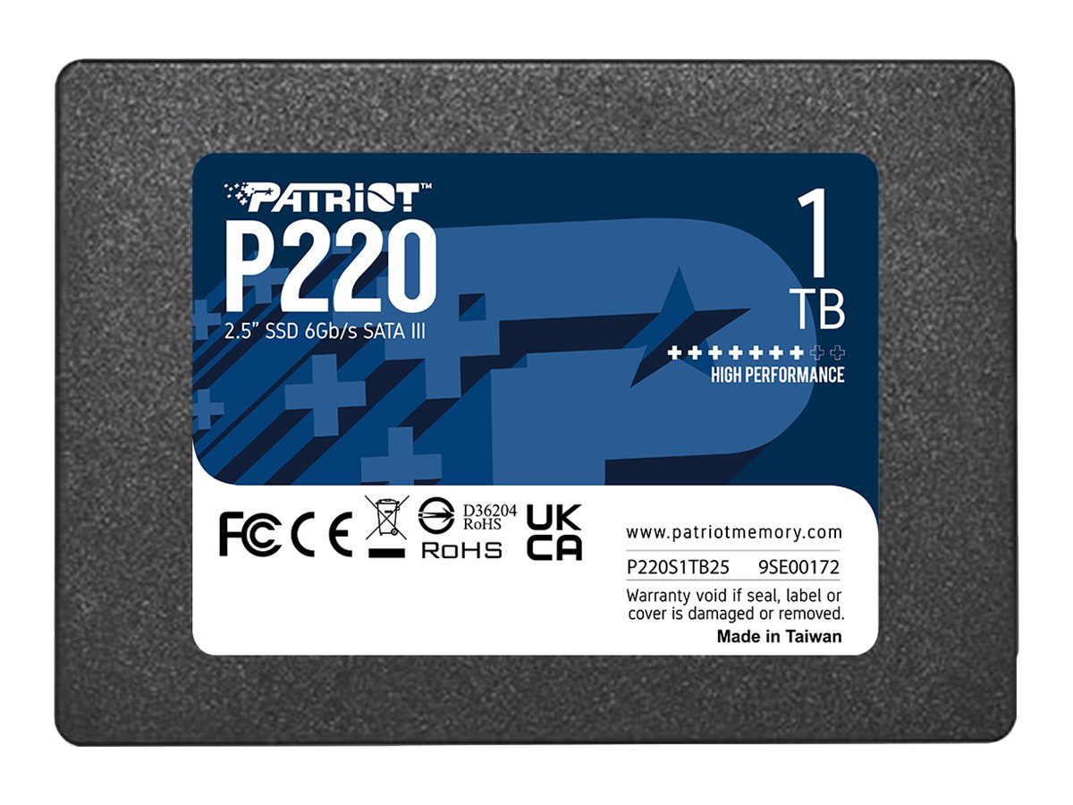 Patriot P220 SSD - 1TB - 2.5" - SATA-600