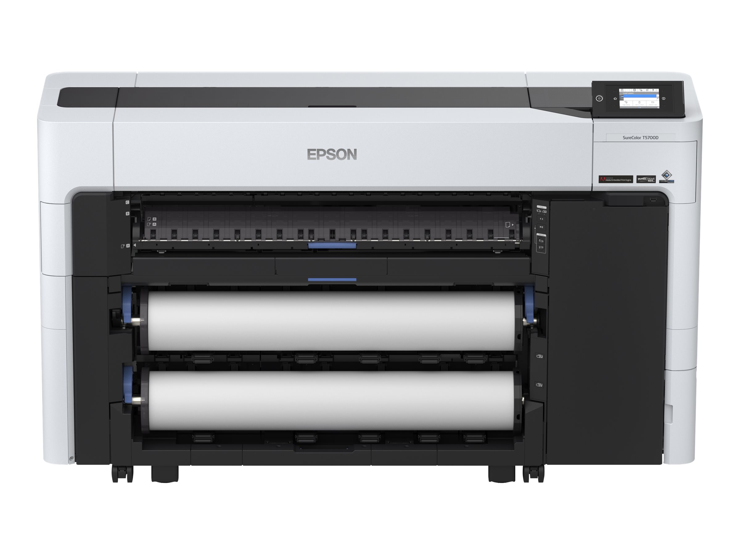 Epson SureColor SC-T5700D - 36 stor-format printer - farve - blækprinter - Rulle (91,4 cm) - 2400 x 1200 dpi - op til 130 kvm/time (mono) / op til 130 kvm/time (farve) - USB, Wi-Fi, Gigabit LAN - skærer