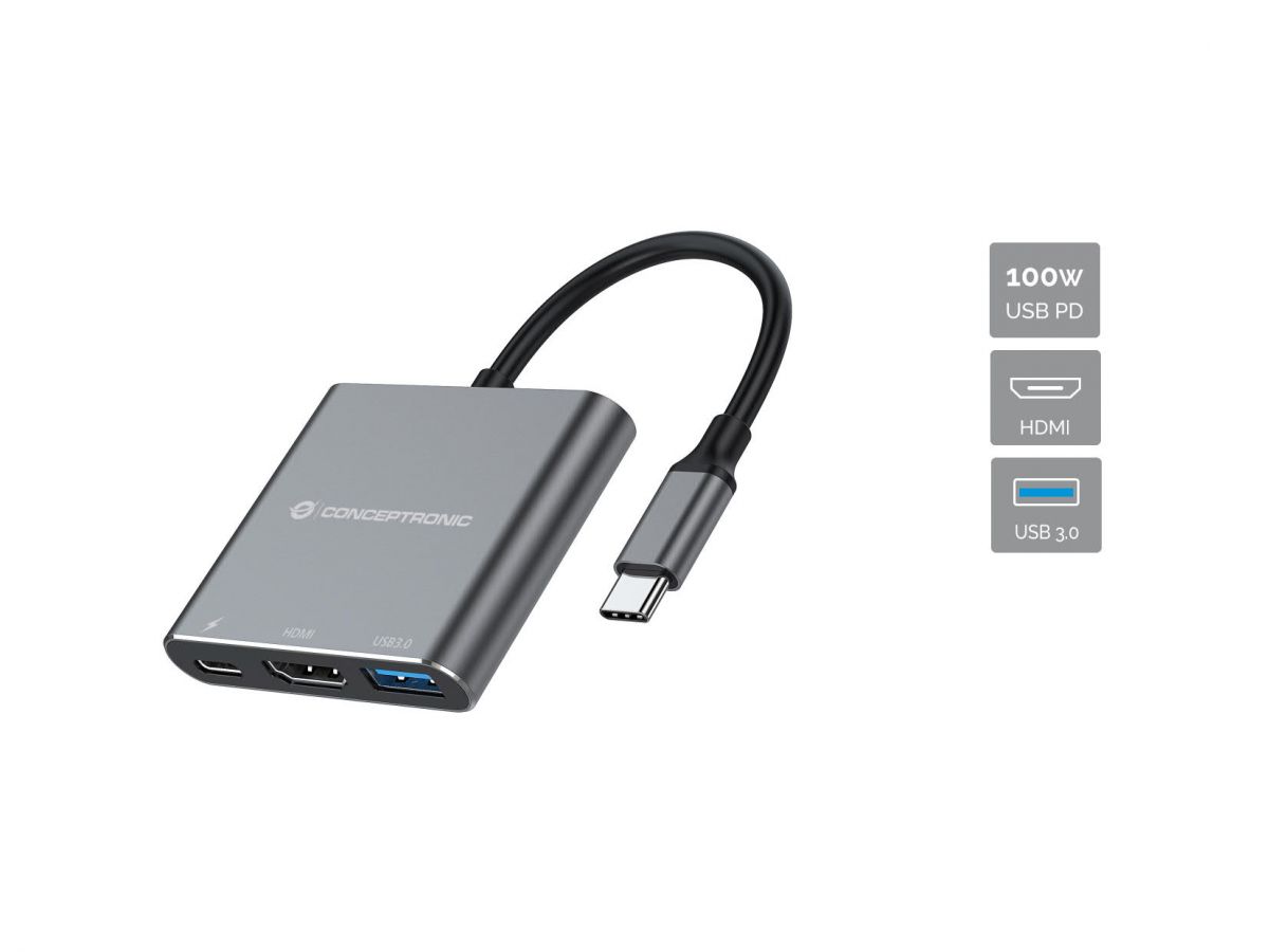Conceptronic DONN18G USB-C 3.2 Gen 1 Dockingstation