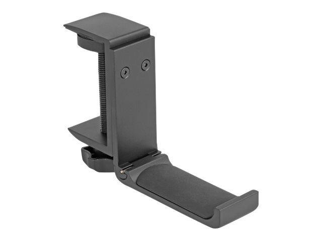 Delock - holder for hovedtelefoner - justerbar, til skrivebordsmontering, aluminium