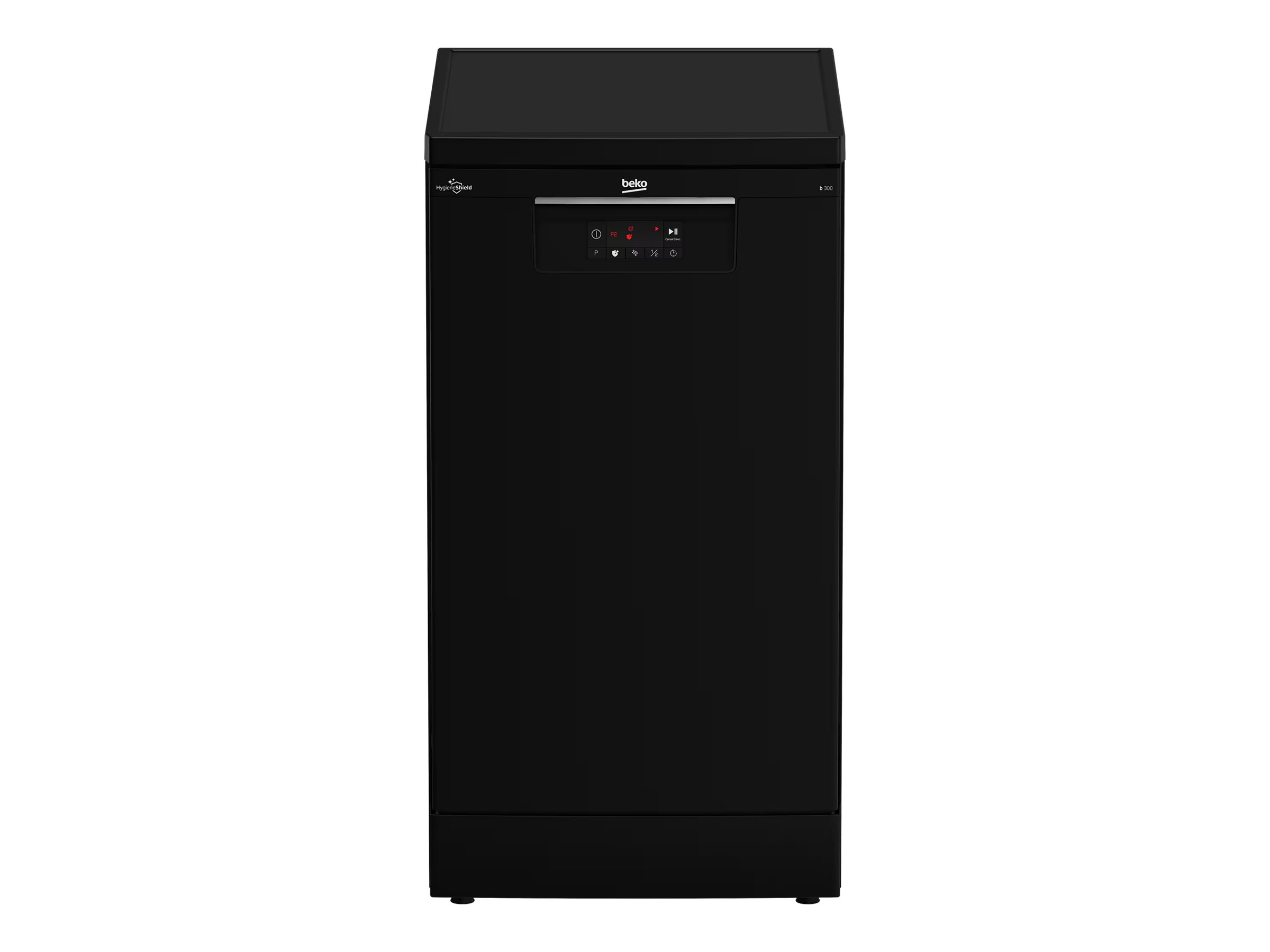 Beko b300 BDFS15021B - Opvaskemaskine - Niche - bredde: 45 cm - dybde: 57 cm - højde: 82 cm - sort