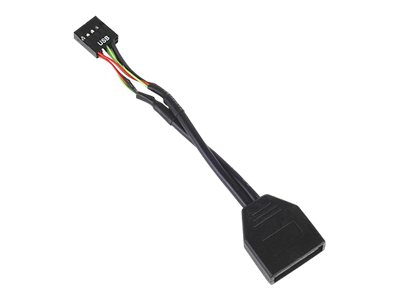 SilverStone - USB internal adapter - 19 pin USB 3.0 header to 9 pin USB header