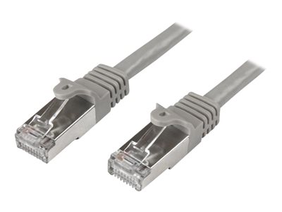 StarTech.com 5m CAT6 Ethernet Cable, 10 Gigabit Shielded Snagless RJ45 100W PoE Patch Cord, CAT 6 10GbE SFTP Network Cable w/Strain Relief, Grey,