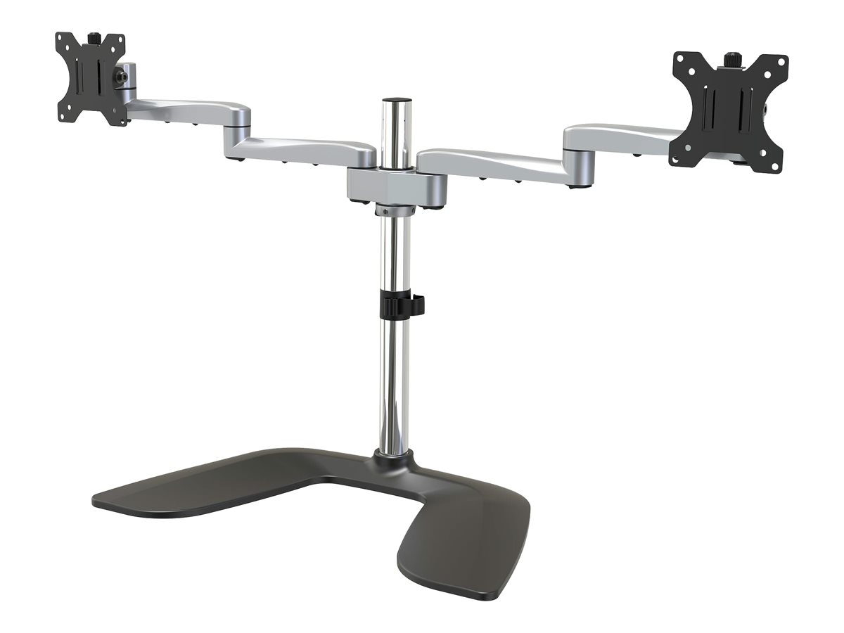 StarTech.com Dual Monitor Stand, Ergonomic Desktop Monitor Stand for up to 32" VESA Displays, Free-Standing Articulating Universal Computer Monitor billede