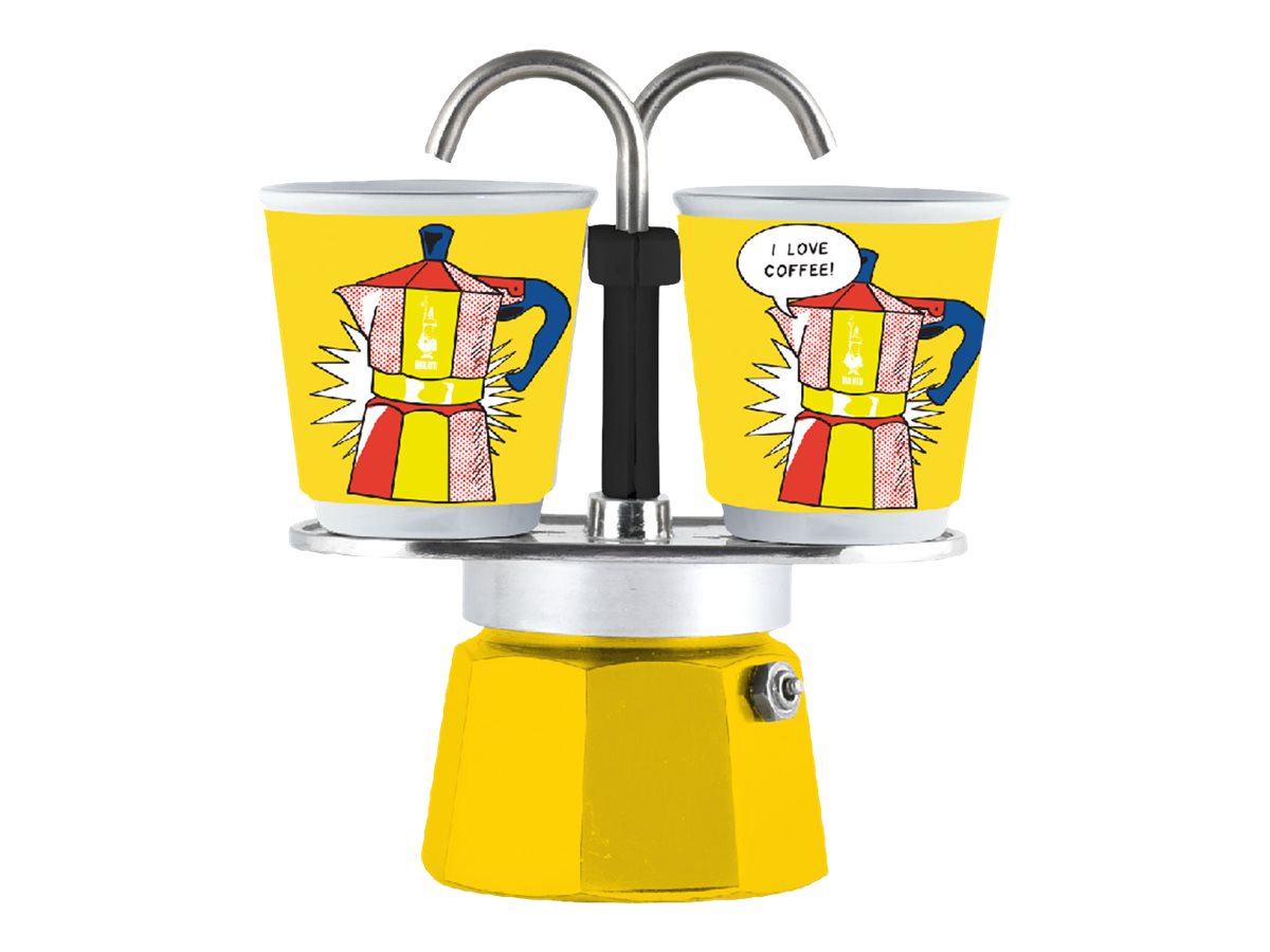 Bialetti Mini Express Lichtenstein - Filtreringsapparat - 90 ml - mange farver
