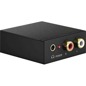 Digital-til-analog audiokonverter - TOSLINK/COAX > RCA/Jack