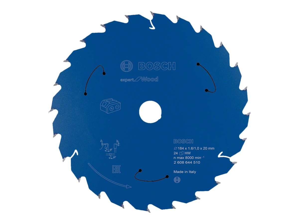 Bosch Expert for Wood-rundsavklinge til batteridrevne save 184x1,6/1x20 T24