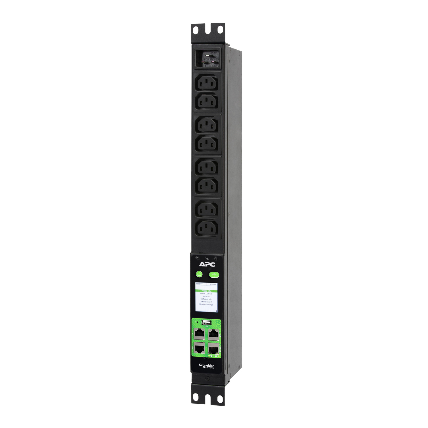 Apc Epdu2016m Strømforsyningsenhed (pdu) 8 Ac Stikkontakt(er) 1u Sort