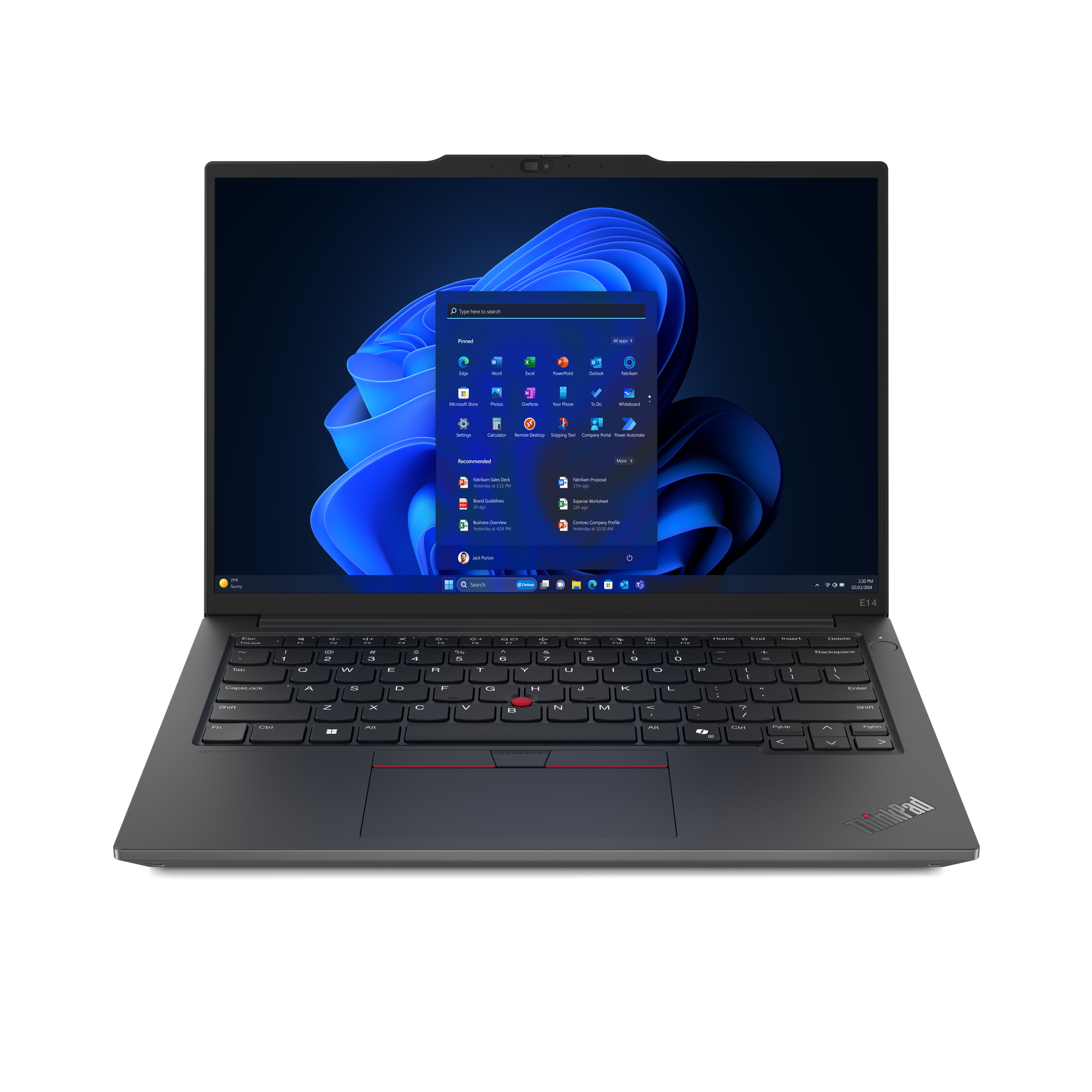 Lenovo ThinkPad E14 Gen 6 (Intel) Intel Core Ultra 7 155H Laptop 35,6 cm (14") WUXGA 32 GB DDR5-SDRAM 1 TB SSD Wi-Fi 6E (802.11ax) Windows 11 Pro Tysk