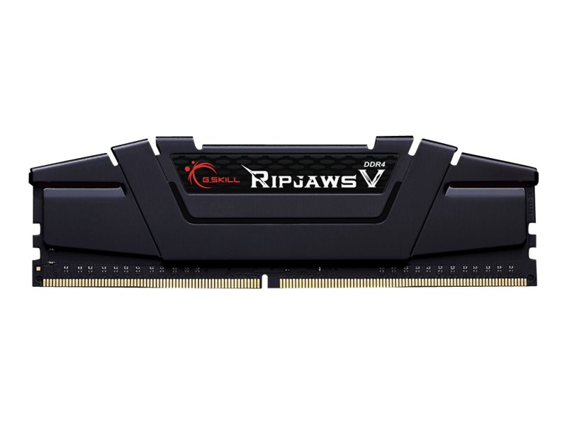 G.Skill Ripjaws V - DDR4 - modul - 16 GB - DIMM 288-PIN - 3200 MHz / PC4-25600 - CL16 - 1.35 V - ikke bufferet - ikke-ECC - klassisk sort