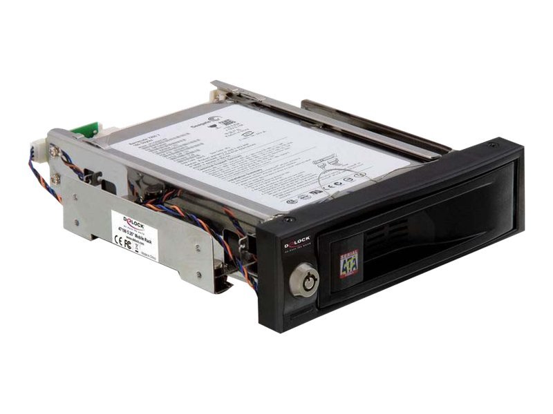 Delock 5.25 Mobile Rack for 3.5 SATA HDD - Lagrings mobil rack - 3.5
