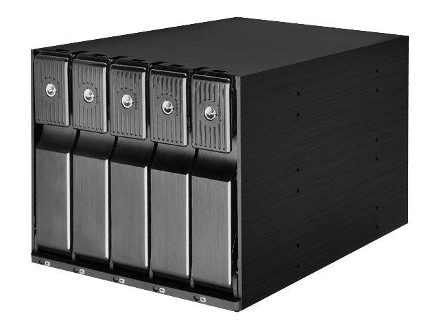 SilverStone SST-FS305-12G Eksternt 3,5-tommers kabinet, 5-bay - Sort