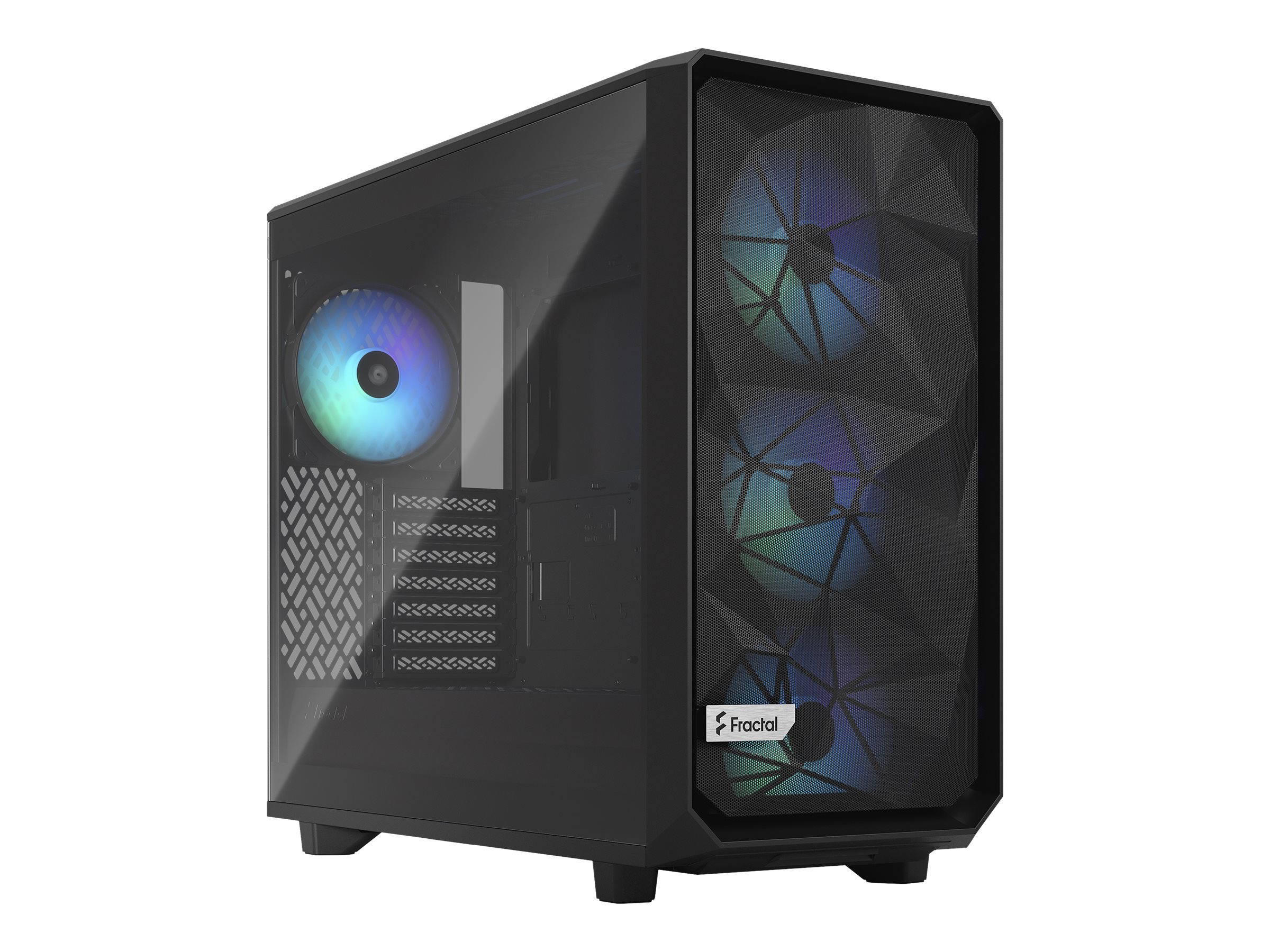 Fractal Design Meshify 2 Lite RGB - Black TG Light Tint - Kabinet - Miditower - Sort