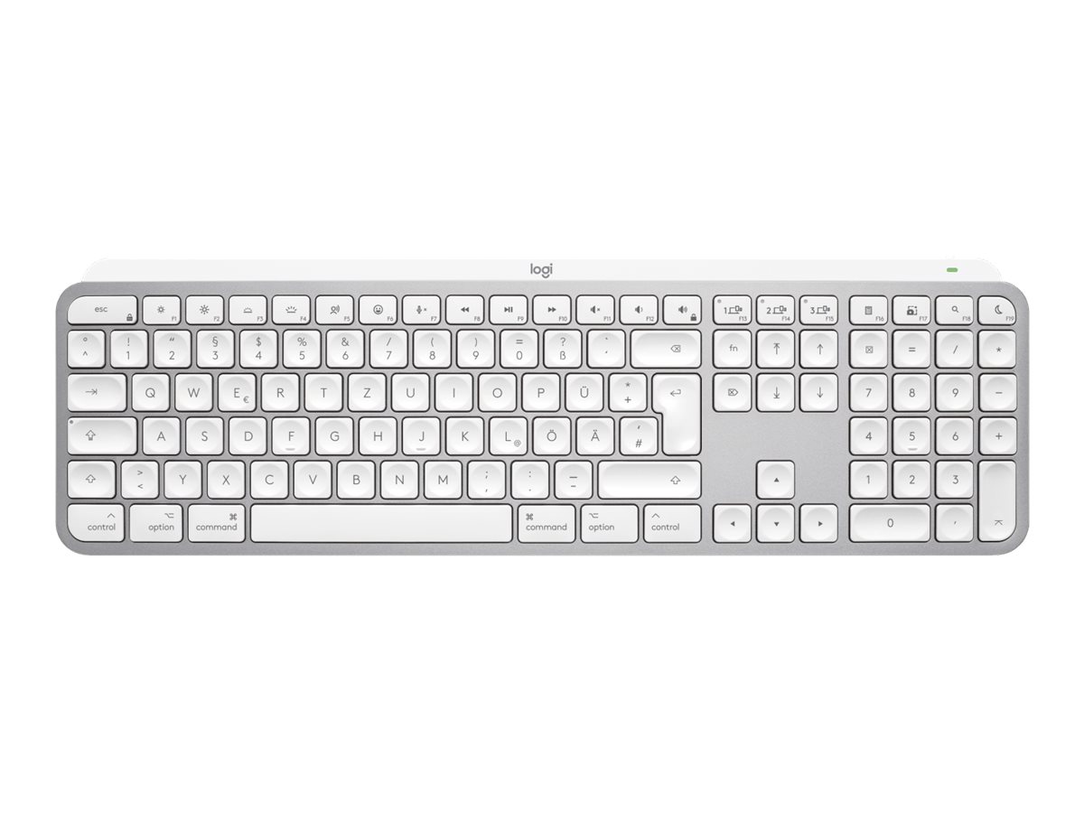 Logitech Master Series MX Keys S for Mac Tastatur Membran / saks Ja Trådløs Tysk