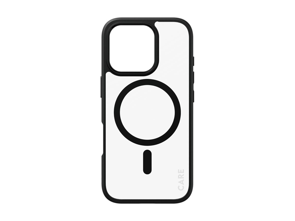 PanzerGlass CARE by Flagship Case Transparent Urban Combat w. Black Frame & MagSafe iPhone 16 Pro Beskyttelsescover Transparent Apple iPhone 16 Pro