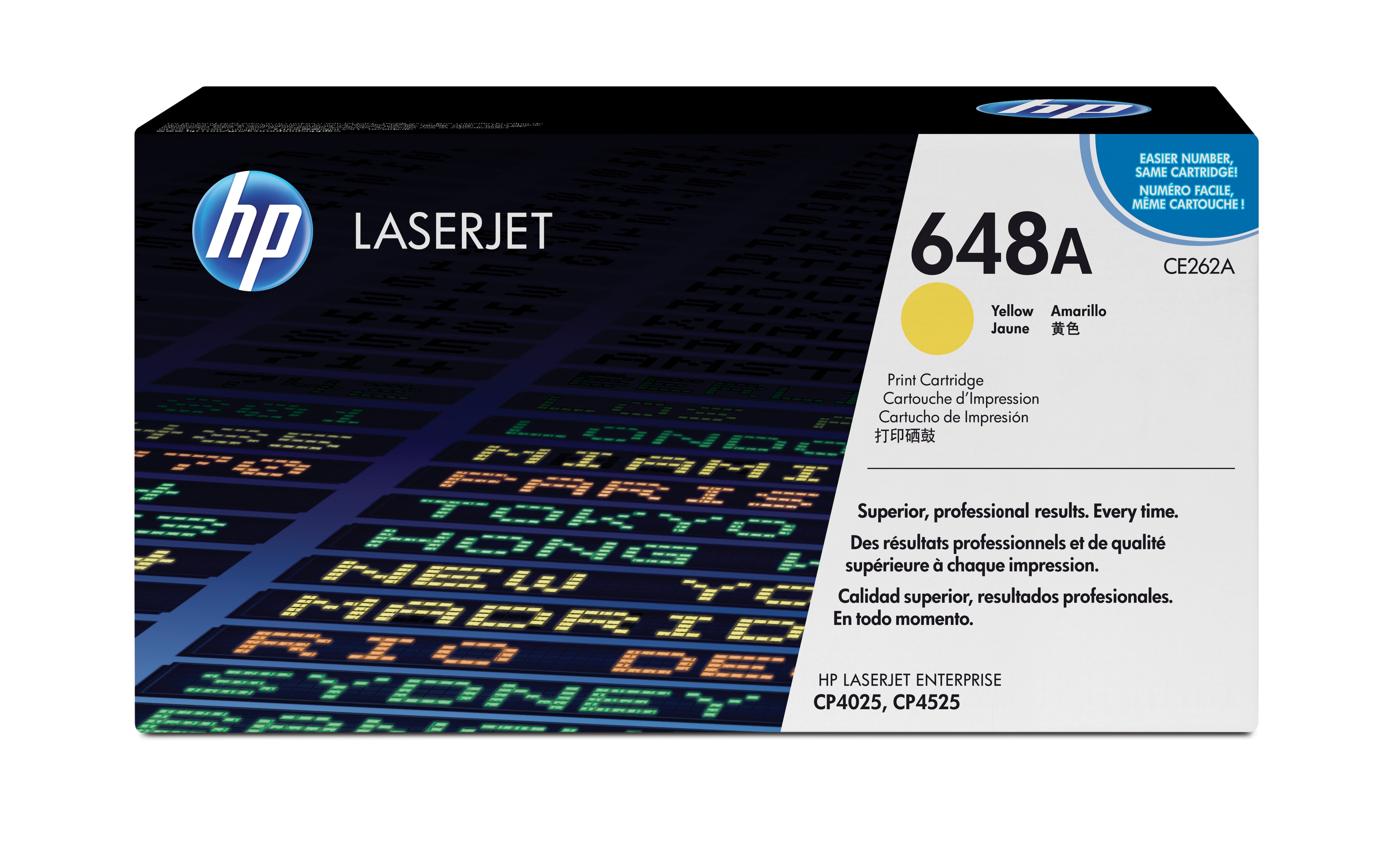 HP HP 648A Tonerkassette Gul CE262A Modsvarer: N/A