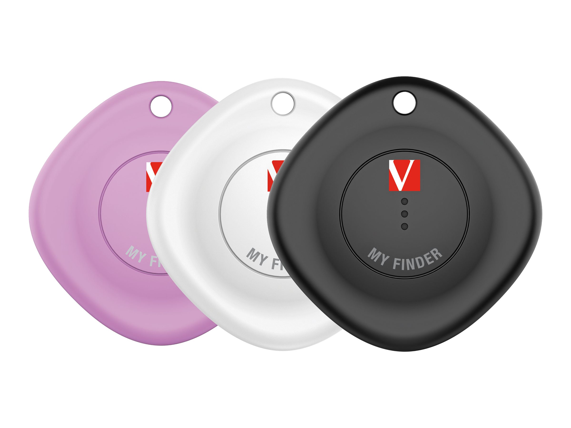Verbatim My Finder Anti-tab Bluetooth-tag Sort Lilla Hvid