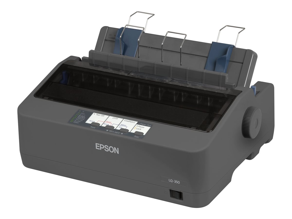 Epson LQ 350 - Printer - S/H - dot-matrix - 24 pin - op til 347 tegn/sek. - parallel, USB 2.0, seriel