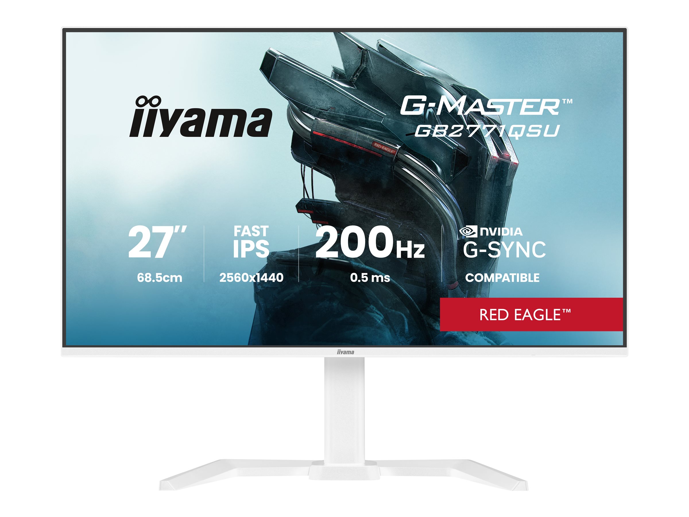 iiyama G-MASTER Red Eagle GB2771QSU-W1 27" Fast IPS 2560 x 1440 (2K) HDMI DisplayPort 200Hz