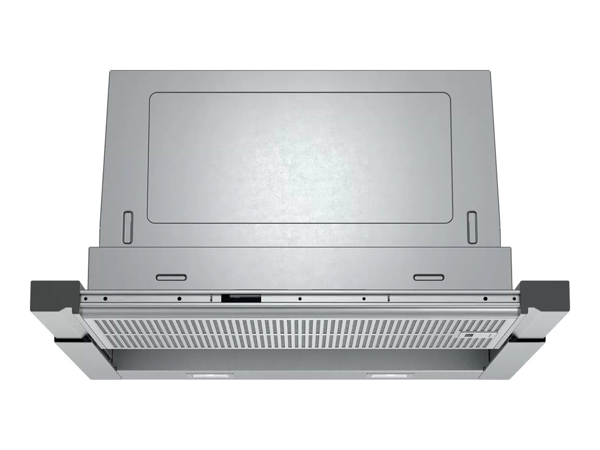 Siemens iQ500 LI67RA561 - Hætte - teleskopisk - Niche - bredde: 52.4 cm - dybde: 29 cm - udtrækning og recirkulation (-) - rustfrit stål