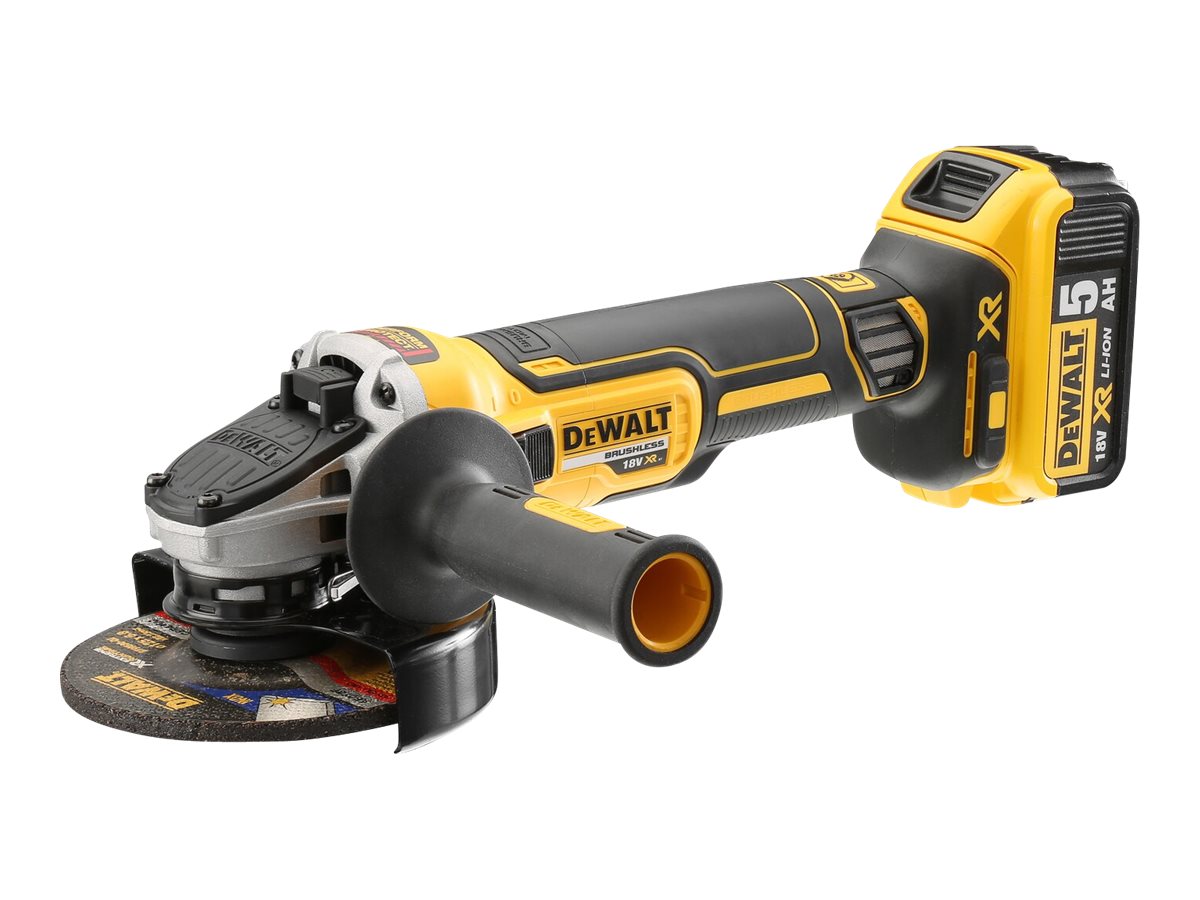 DeWALT XR DCG405P2 - Vinkelkværn - ledningfri - 1000 W - 125 mm - 2 batterier - 18 V