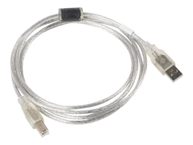 USB-kabel – Lanberg USB A til USB B, USB 2.0, 1,8 m, transparent