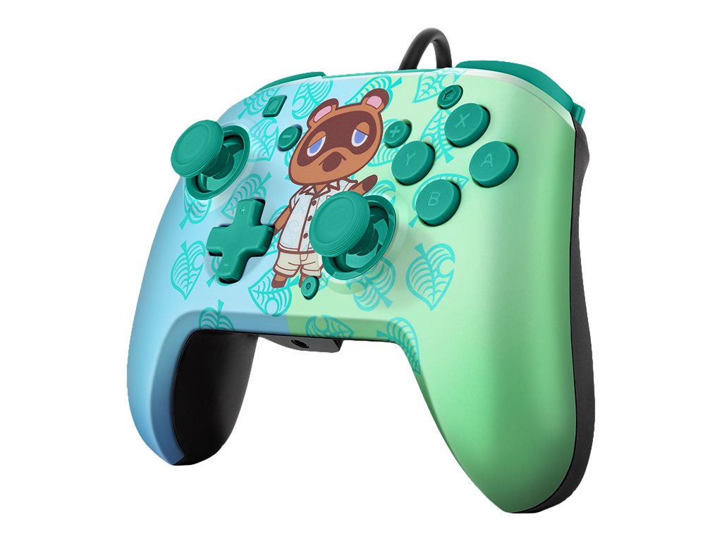 PDP Faceoff Deluxe+ Audio Wired Controller - Animal Crossing Tom Nook - Wired Controller - Nintendo Switch
