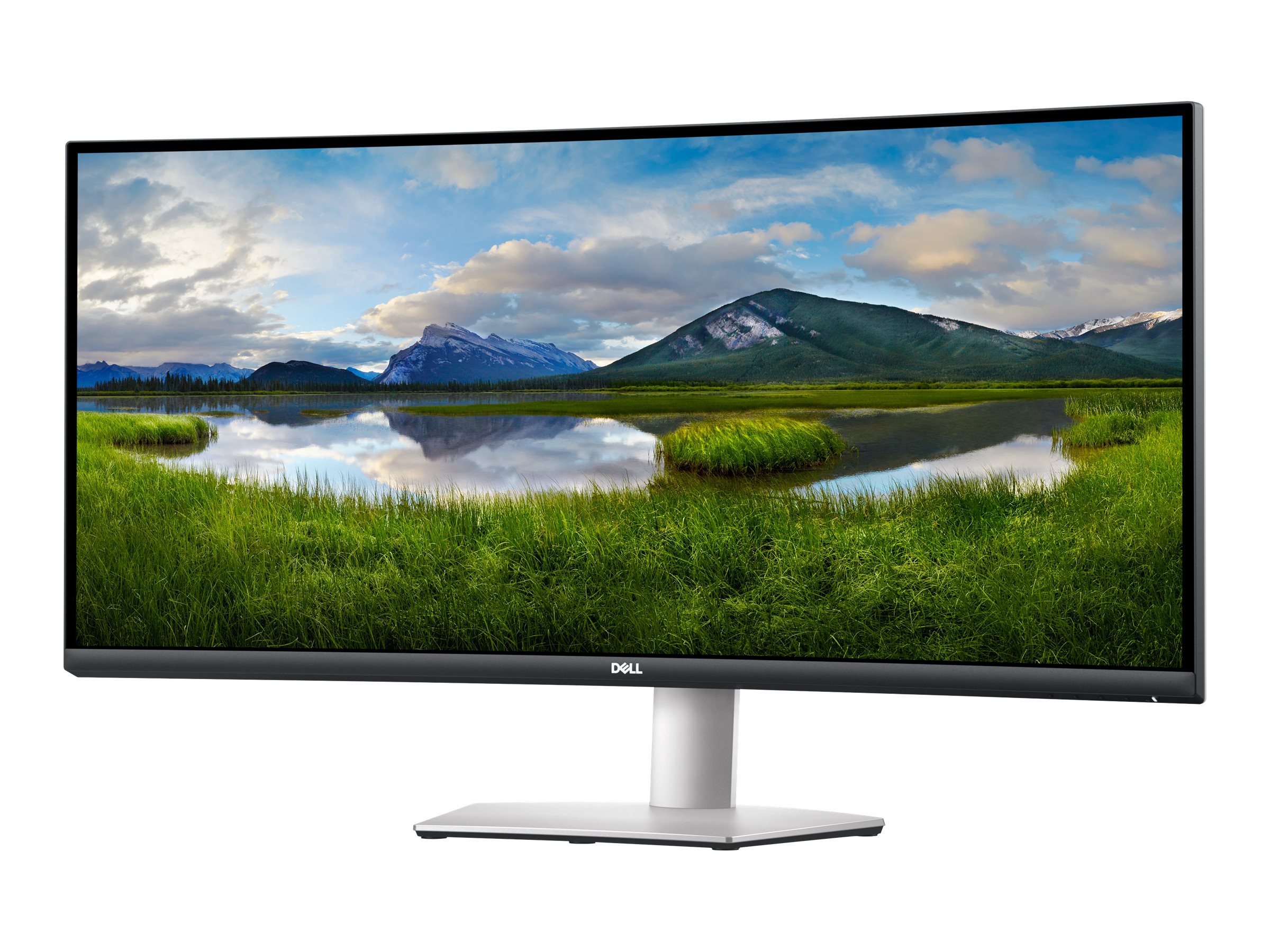 Dell S3423DWC - LED-skærm - kurvet - 34 - 3440 x 1440 WQHD @ 100 Hz - VA - 300 cd/m² - 3000:1 - 4 ms - 2xHDMI, DisplayPort, USB-C - højtalere - med 3 års direkte/1 års indirekte som standard (opsalgsmulighed til 5 år)