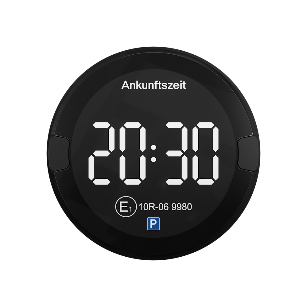 OOONO P-Disc No 2 Elektrisk Parkeringsskive Sort