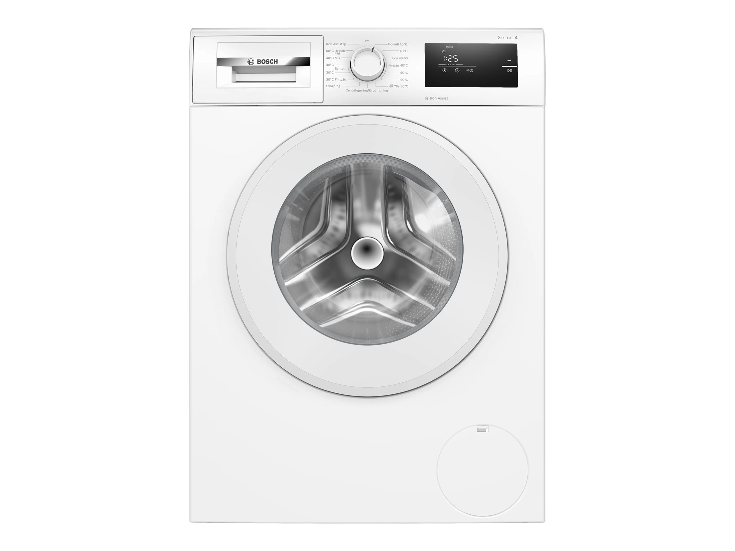 Bosch Serie | 4 WAN2808LSN - Vaskemaskine - Niche - bredde: 60 cm - frontbetjening - 65 liter - 8 kg - 1400 rpm - hvid