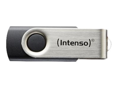 Intenso Basic Line 64GB USB 2.0 USB stick Sort Sølv