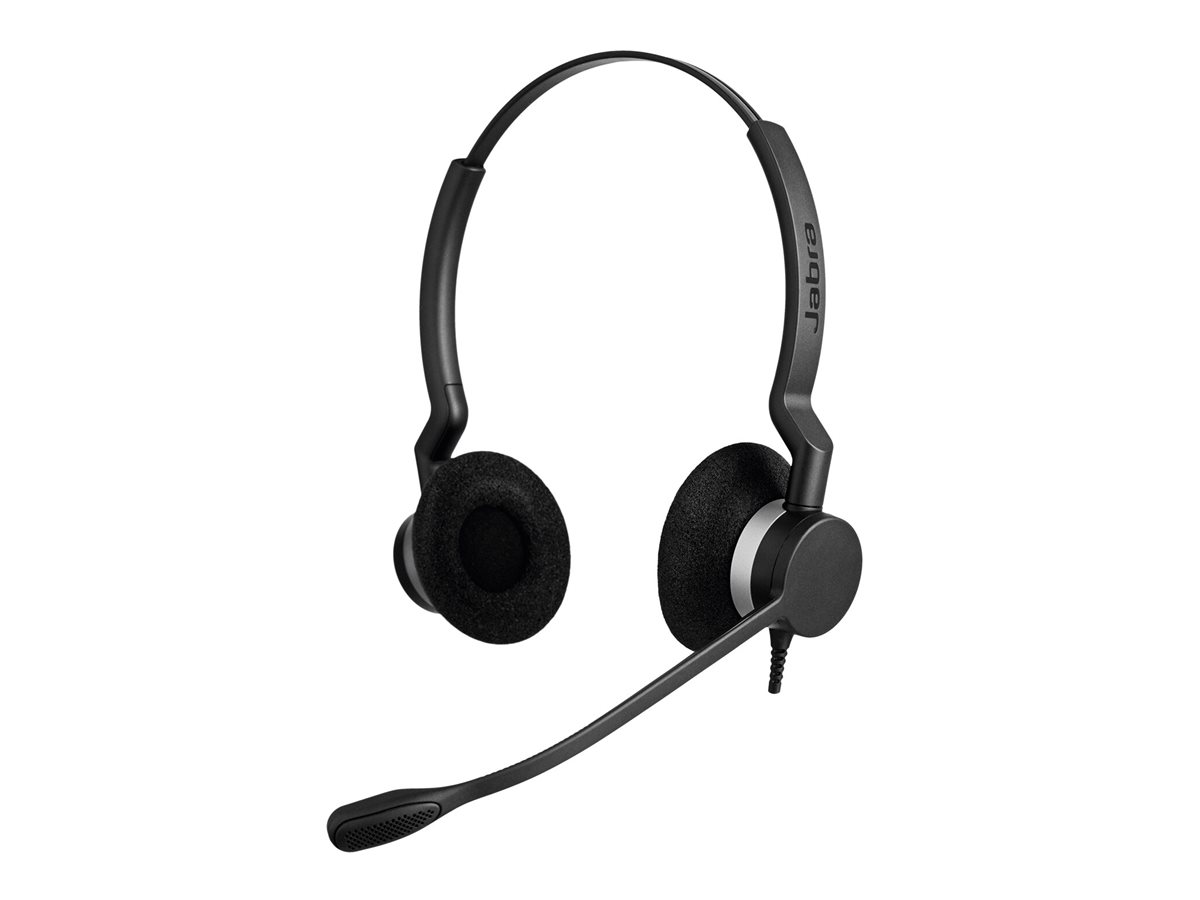 Jabra BIZ 2300 QD Siemens Duo Kablet Høretelefoner Sort
