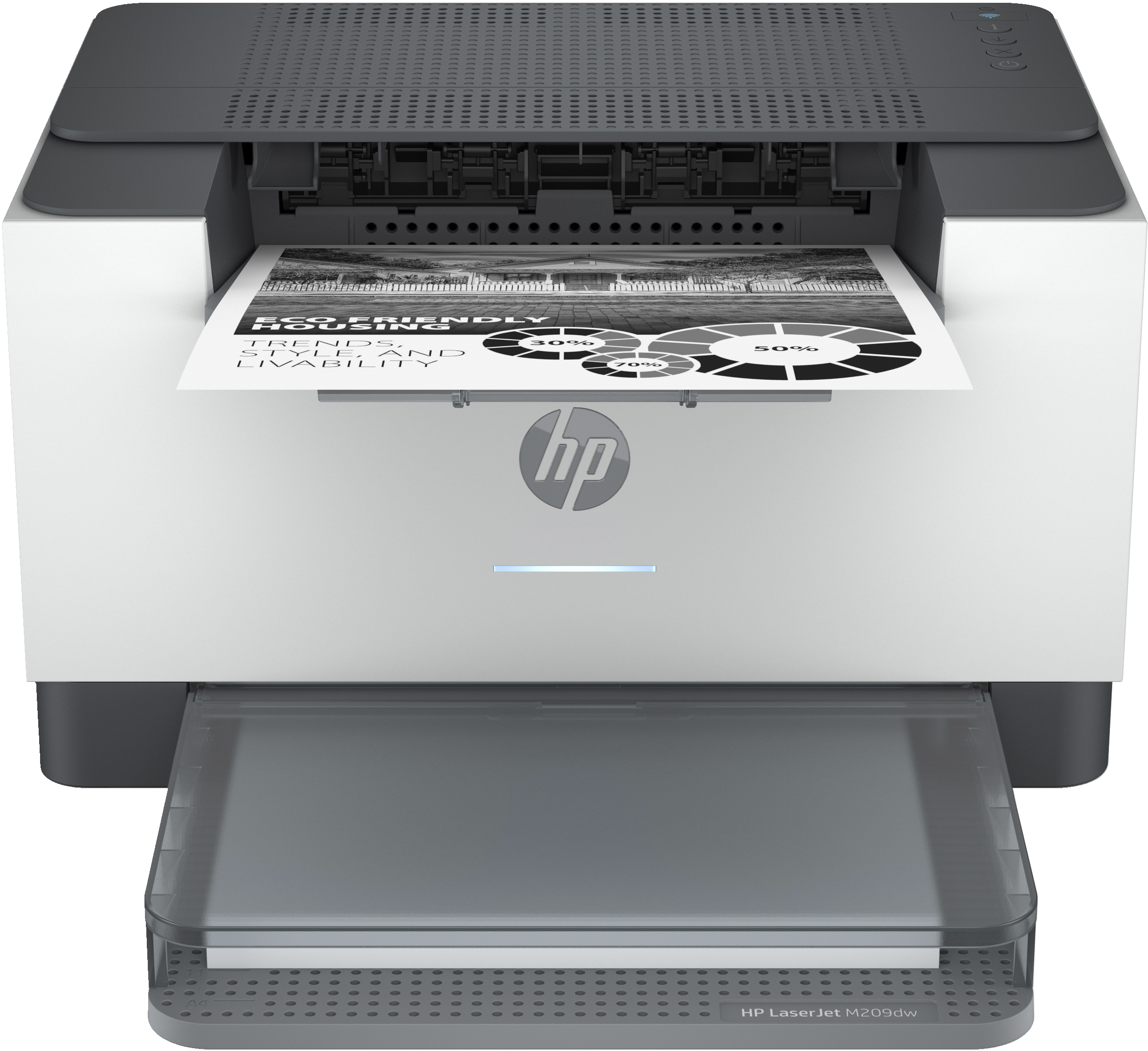 HP LaserJet M209dw - Printer - S/H - Duplex - laser - A4/Legal - 600 x 600 dpi - op til 29 spm - kapacitet: 150 ark - USB 2.0, LAN, Wi-Fi(n), Bluetooth LE