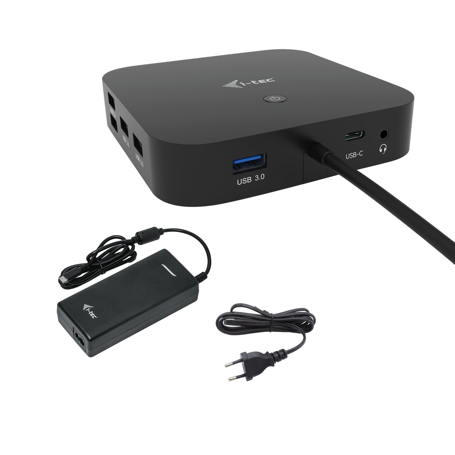 I-Tec USB-C HDMI DP Docking Station with Power Delivery 100W + Universal Charger 100W