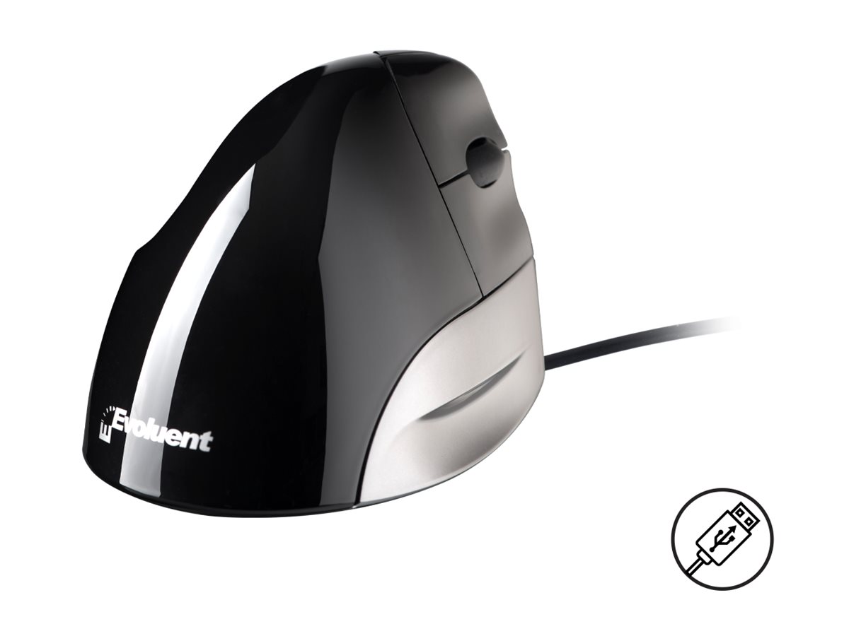 Evoluent Standard vertikal ergonomisk mus - højrehånd, kablet