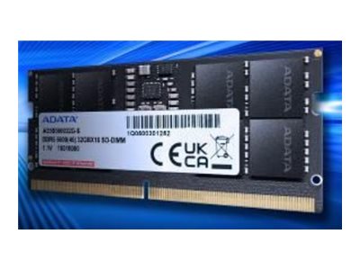 ADATA DDR5 SDRAM 8GB 5600MHz CL46 On-die ECC SO DIMM 262-PIN